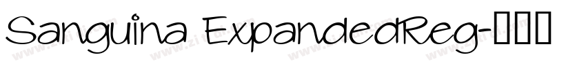 Sanguina ExpandedReg字体转换